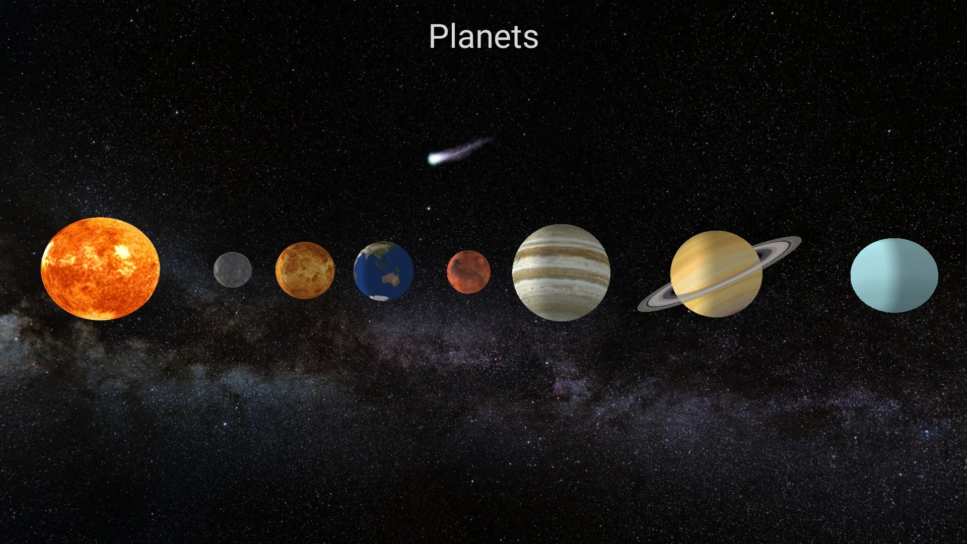 Planets screenshot
